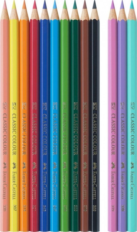 Kredki ołówkowe Jednorożec +naklejki 10+3 kol. Faber Castell (111219 FC)