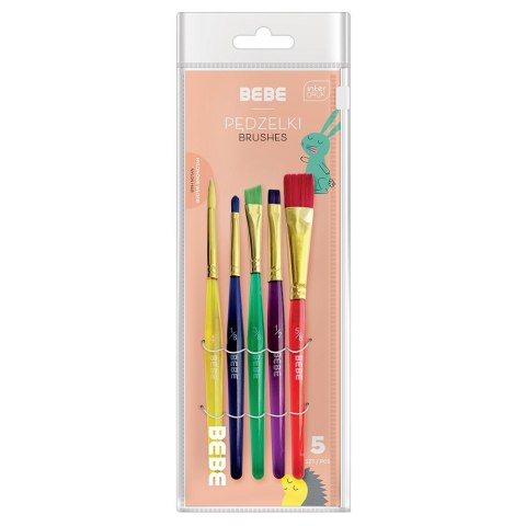 Pędzel BB KIDS 12 kol akrylowe nr mix Bebe (5902277327765)