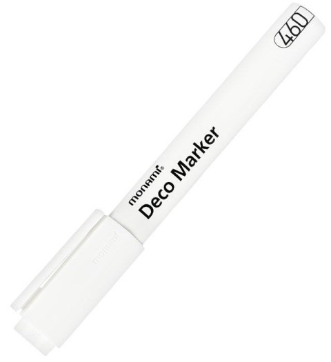 Marker specjalistyczny Akrylowy Deco Marker 2080154607 wkład biały okrągła końcówka Monami (160-2514)