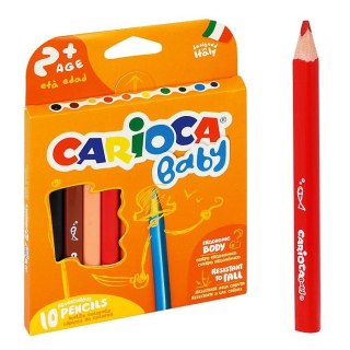 Kredki ołówkowe Baby 10 kol. Carioca (42819)