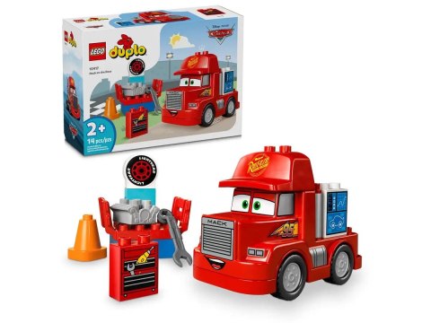 Klocki konstrukcyjne Duplo Maniek na wyścigu Lego (10417)