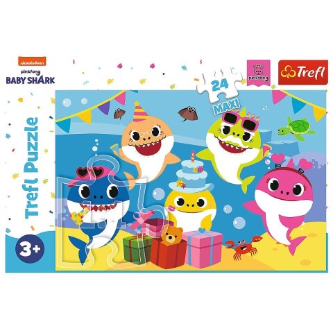 Puzzle Wesołe Baby Shark 24 el. Trefl (14337)