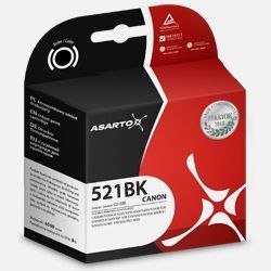Tusz (cartridge) alternatywny Canon CLI521BK czarny Asarto (AS-C521BK)