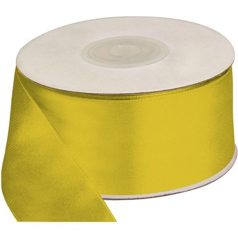 Wstążka Craft-Fun Series satynowa 38x25 [mm x m] żółty Titanum (TS38-084)