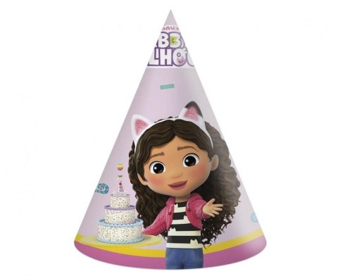 Czapka party Koci domek Gabby mix papier Godan (95762)