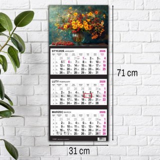 Kalendarz ścienny BUKIET 310mm x 790mm Press