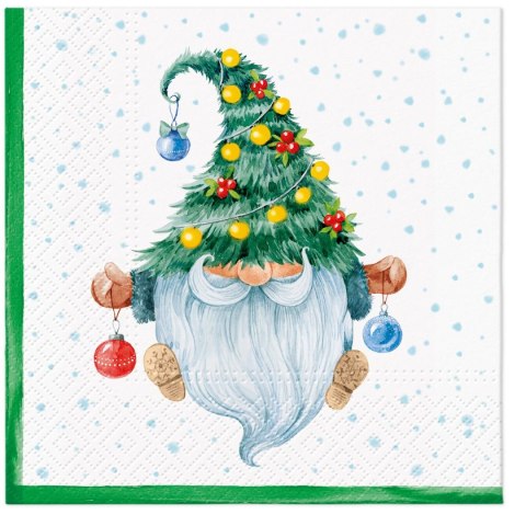 Serwetki Lunch BN FANCY GNOME mix nadruk bibuła [mm:] 330x330 Paw (SDL236300)