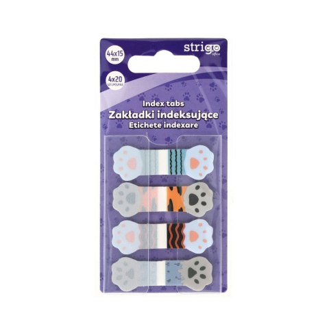 Zakładki indeksujące łapki 44x15mm x4bl 5905658810283 80k [mm:] 44x15 Strigo (SSN025)