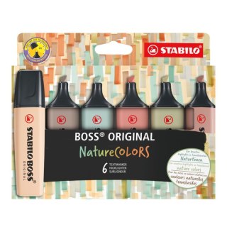 Zakreślacz BOSS NATURAL COLORS 4006381603140 wkład mix 2-5mm Stabilo (70/6-2-2)