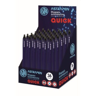 Długopis Quick automatyczny wkład niebieski 0,7mm Astra (201022024)