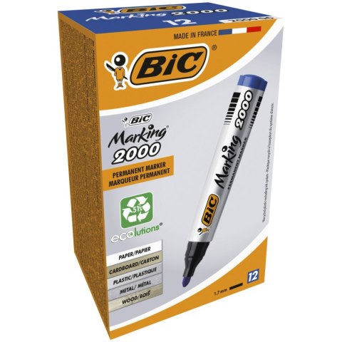 Marker permanentny Marking 2000 wkład niebieski 1,5mm okrągła końcówka Bic (8209143)
