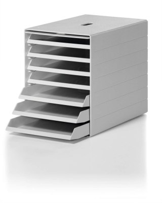 Pojemnik z szufladami IDEALBOX PLUS 7 szary 7 szuflad Durable (1712001050)