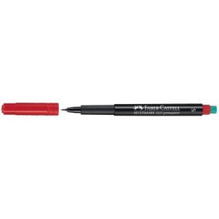 Foliopis Faber Castell Multimark czerwony 0,4 mm