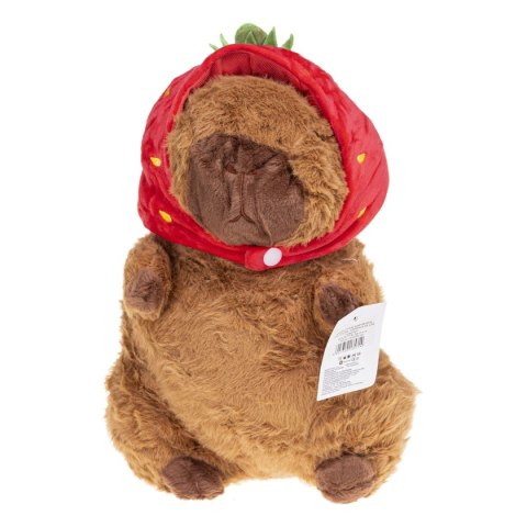Pluszak Kapibara Czapka Truskawka 30 CM (5907354146642)