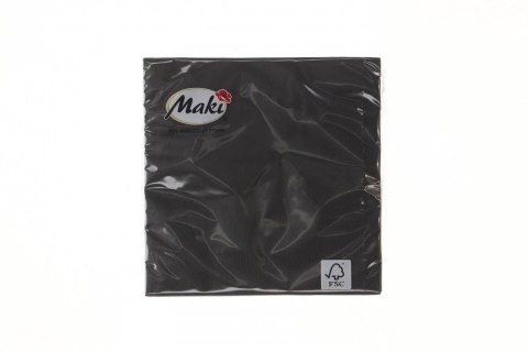 Serwetki czarny papier [mm:] 330x330 Pol-mak (002300)