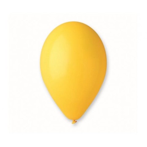 Balon gumowy pastelowy 100 szt żółta 12cal Godan (G110/03)