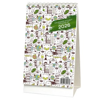 Kalendarz biurkowy STOJĄCY TRÓJDZIELNY 110mm x 195mm Wydawnictwo Wokół Nas (KB 038 B)