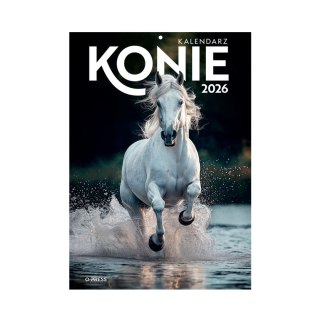 Kalendarz ścienny A4 KONIE A4 Press (5904830713398)