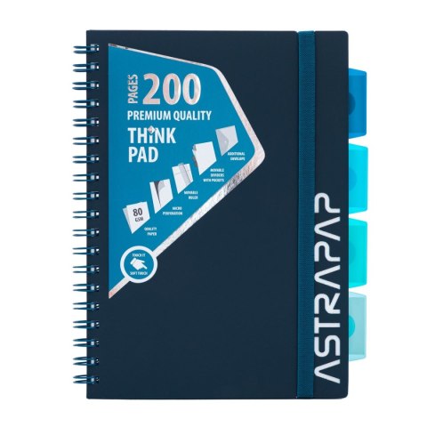 Kołozeszyt (kołonotatnik) PP B5 200k. 80g Astrapap (107023010)