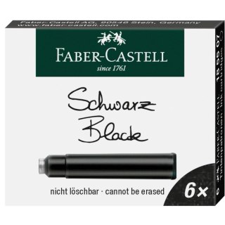 Naboje krótkie czarny Faber Castell (fc185507)