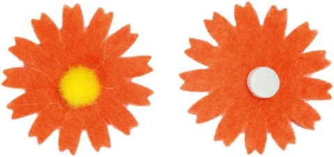 Ozdoba filcowa Craft-Fun Series kwiaty samoprzylepna Titanum (7534C)