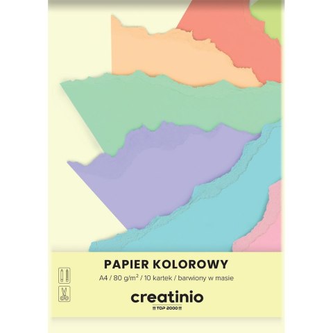 Papier kolorowy Creatinio A4 mix 80g Top 2000 (400176684)