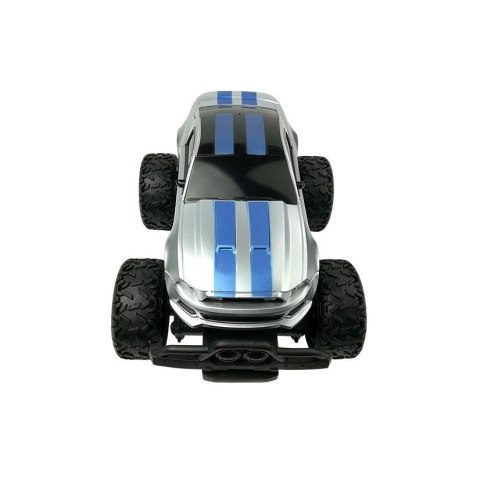Samochód Zdalnie Sterowane R/C 6.5 km/h Wysokie Koła Srebrne Lean (6662)