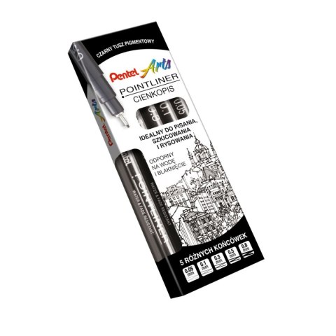 Cienkopis POINTLINER wkład czarne mixmm 1kol. Pentel (XBLW355C)
