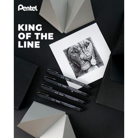 Cienkopis POINTLINER wkład czarne mixmm 1kol. Pentel (XBLW355C)