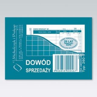 Druk samokopiujący Dowód sprzedaży A7 80k. Michalczyk i Prokop (260-9)