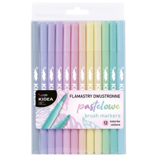 Flamaster Pastel 12 kol. Kidea (FDPBB12KA)