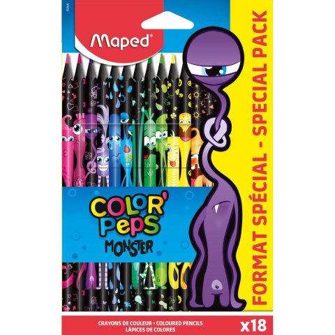 Kredki ołówkowe Colorpeps 18 kol. Maped (862600)