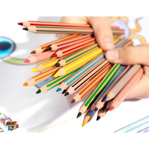 Kredki ołówkowe Evolution 24 kol. Bic Kids (829025)