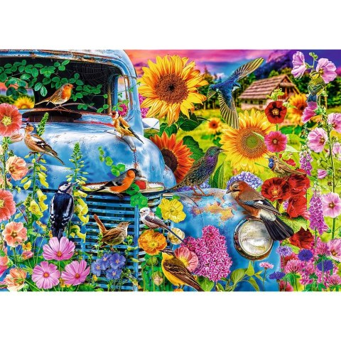 Puzzle Premium Plus Wiejska sielanka: Śpiewające Ptaki 1000 el. Trefl (10848)
