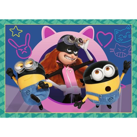 Puzzle Zwariowane Minionki 4w1 el. Trefl (34648)