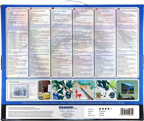 Zestaw kreatywny Malowanie po numerach 40x50cm Konie Flamingo Line (FSY246)