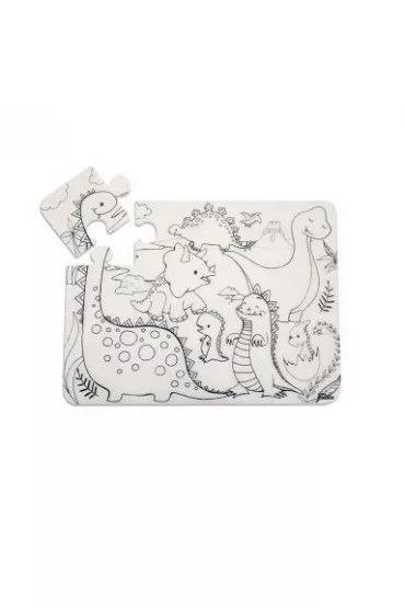 Puzzle DINOZAURY 25x19cm 12 el 12 el. Strigo (BIAŁE)