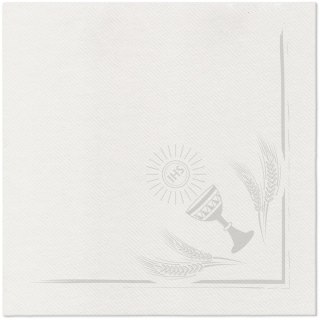 Serwetki Airlaid My first communion silver Paw (AAN005408)
