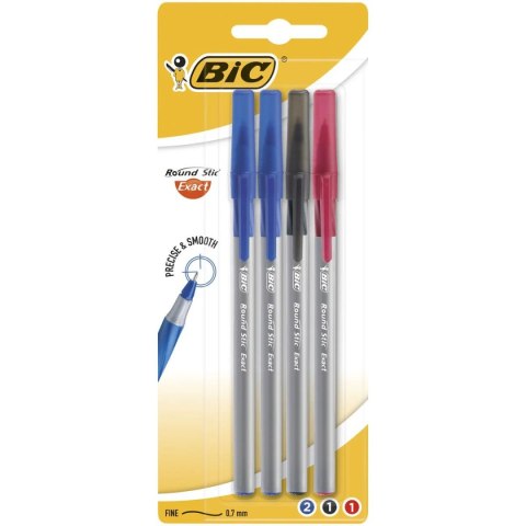 Długopis 4szt wkład mix 0,28mm Bic (932858)
