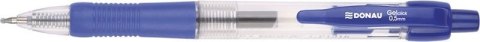 Długopis żelowy wkład niebieski 0,5mm Donau (7344001PL-10)