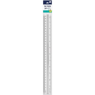 Linijka aluminiowa 30cm Interdruk (ILI30A)