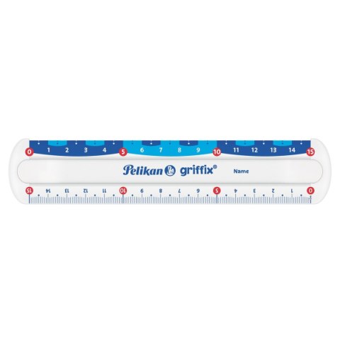 Linijka plastik Griffix 822275 15cm Pelikan (300000445)