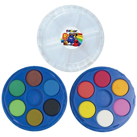 Farby akwarelowe 12 kolor. Fun&Joy (FJ-12K21PUD)