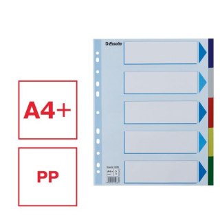 Przekładka czysta maxi A4 mix kolorów 5k Esselte (15266)