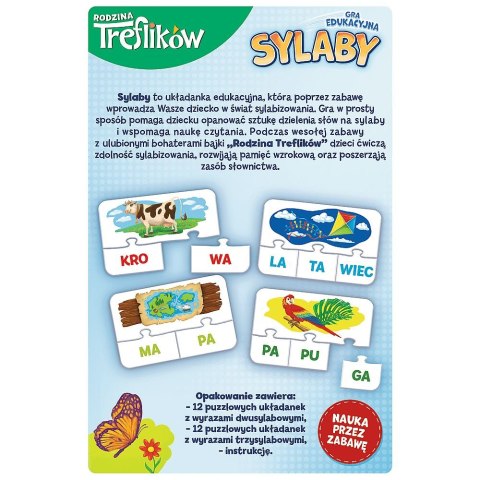 Gra edukacyjna Rodzina Treflików Sylaby Sylaby Trefl (02258)