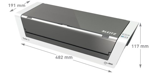 Laminator iLAM Touch 2 TURBO A3 biało-szary Leitz (75200000)