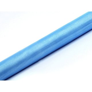 Organza organza Gładkax9 [mm x m] niebieski Partydeco (ORPO -011)