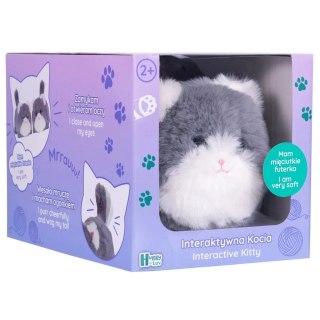 Pluszak interaktywny Huggy Luv kotek szary Tm Toys (DKO0221)