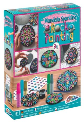 Zestaw kreatywny dla dzieci zestaw kamieni do ozdabiania brokatowe Grafix (20036)