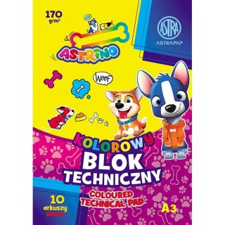 Blok techniczny Astrino ASTRAPAP A3 mix 170g 10k Astrapap (106021015)